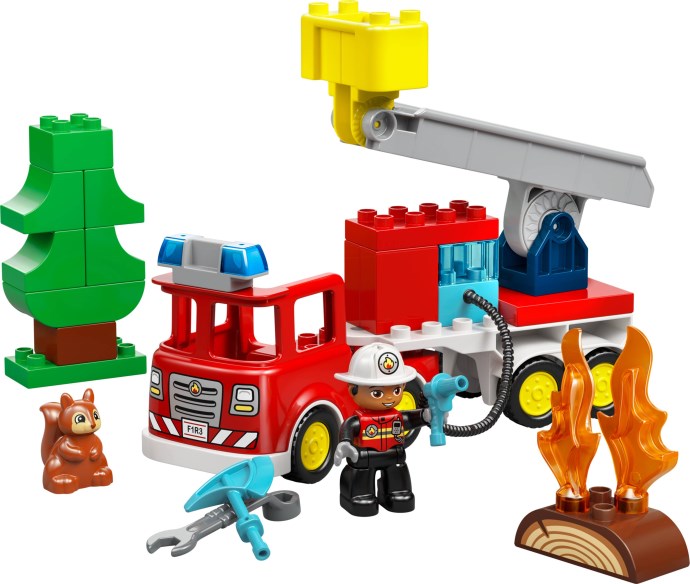 LEGO 10473 Fire Truck with Hose and Firefighter