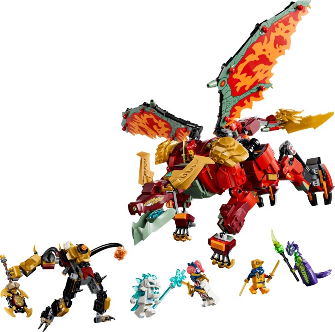 LEGO 71868 Wyldfyre's Transforming Dragon Mech
